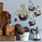 4 Pieces Metal Coffee Cup Wall Decor Coffee Bar Decor Coffee Decor Cafe Themed Wall Art Decoration Vintage Coffee Cup Wall Signs for kitchen decorations wall Coffee Shop Restaurant Lounge Decorations